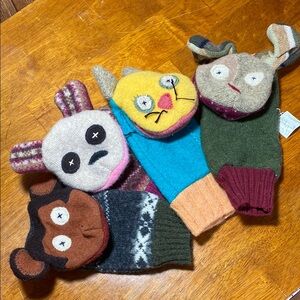 Colorful Animal Knit Puppets for Kids